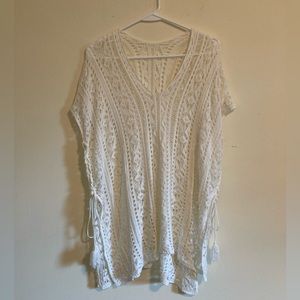 Bohemian Off-White Bathing Suit Coverup